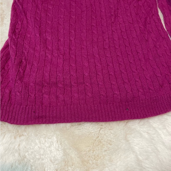 Kenar 100% 2 Ply Cashmere Mulberry Crew Neck Sweater Medium FLAWED - Picture 4 of 8